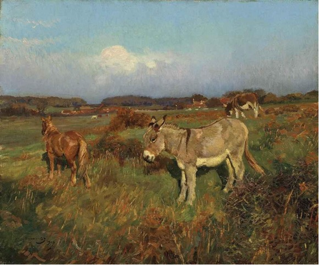 2: Crostwick Common in the early c19 as painted by Munnings. Much more open. Picture © Artchive.